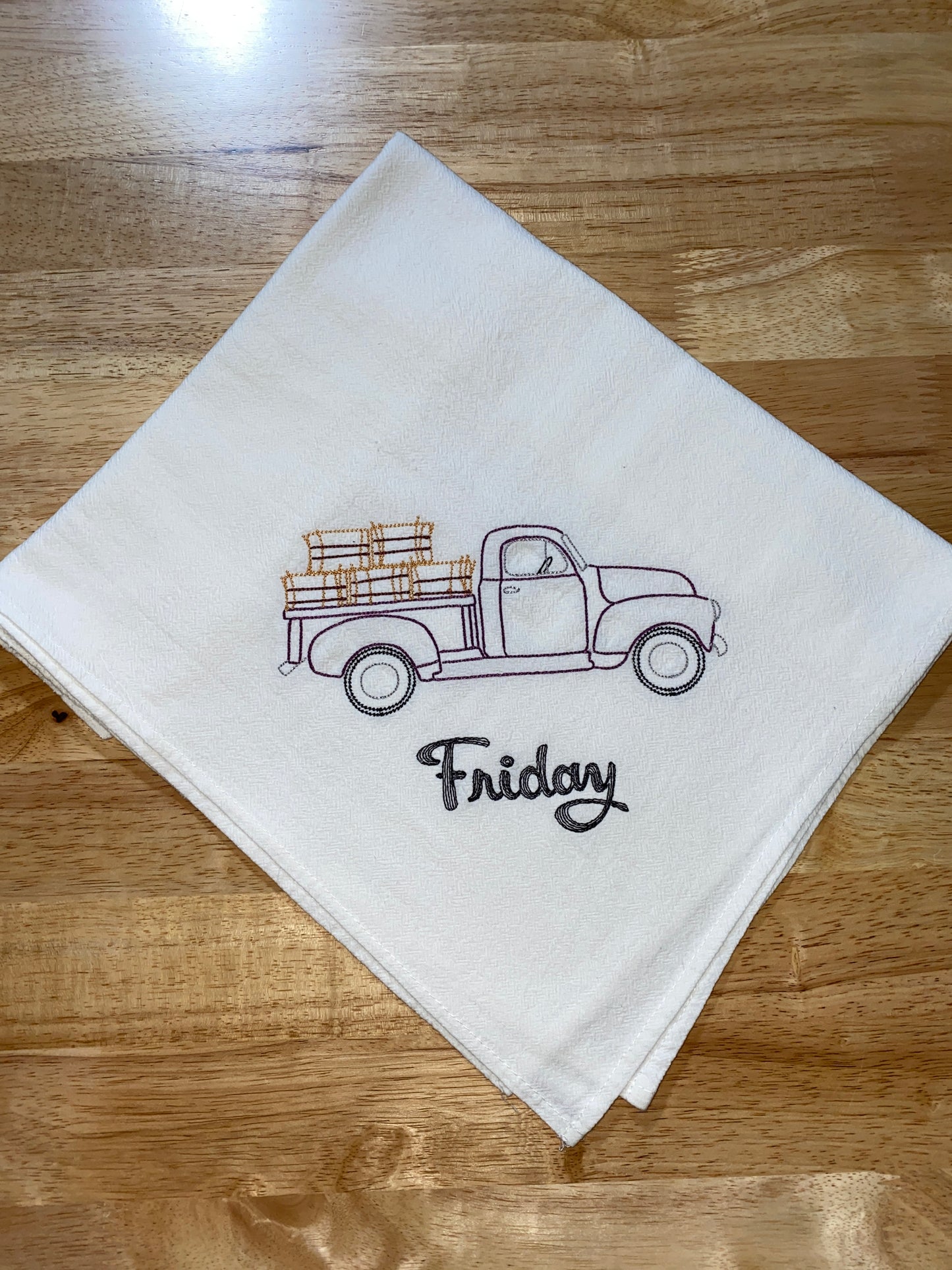 Country Trucks Flour Sack Dish Towels