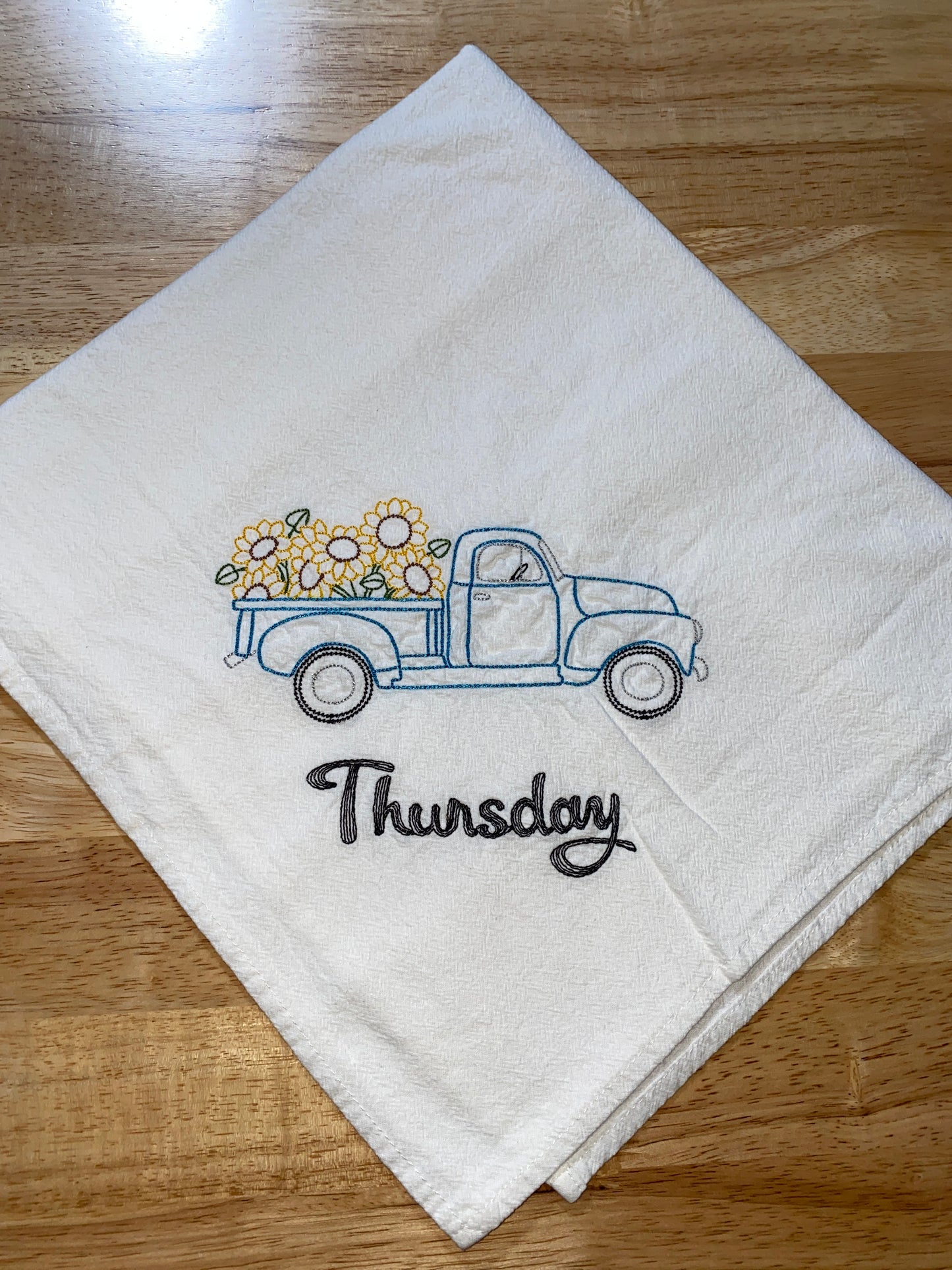Country Trucks Flour Sack Dish Towels