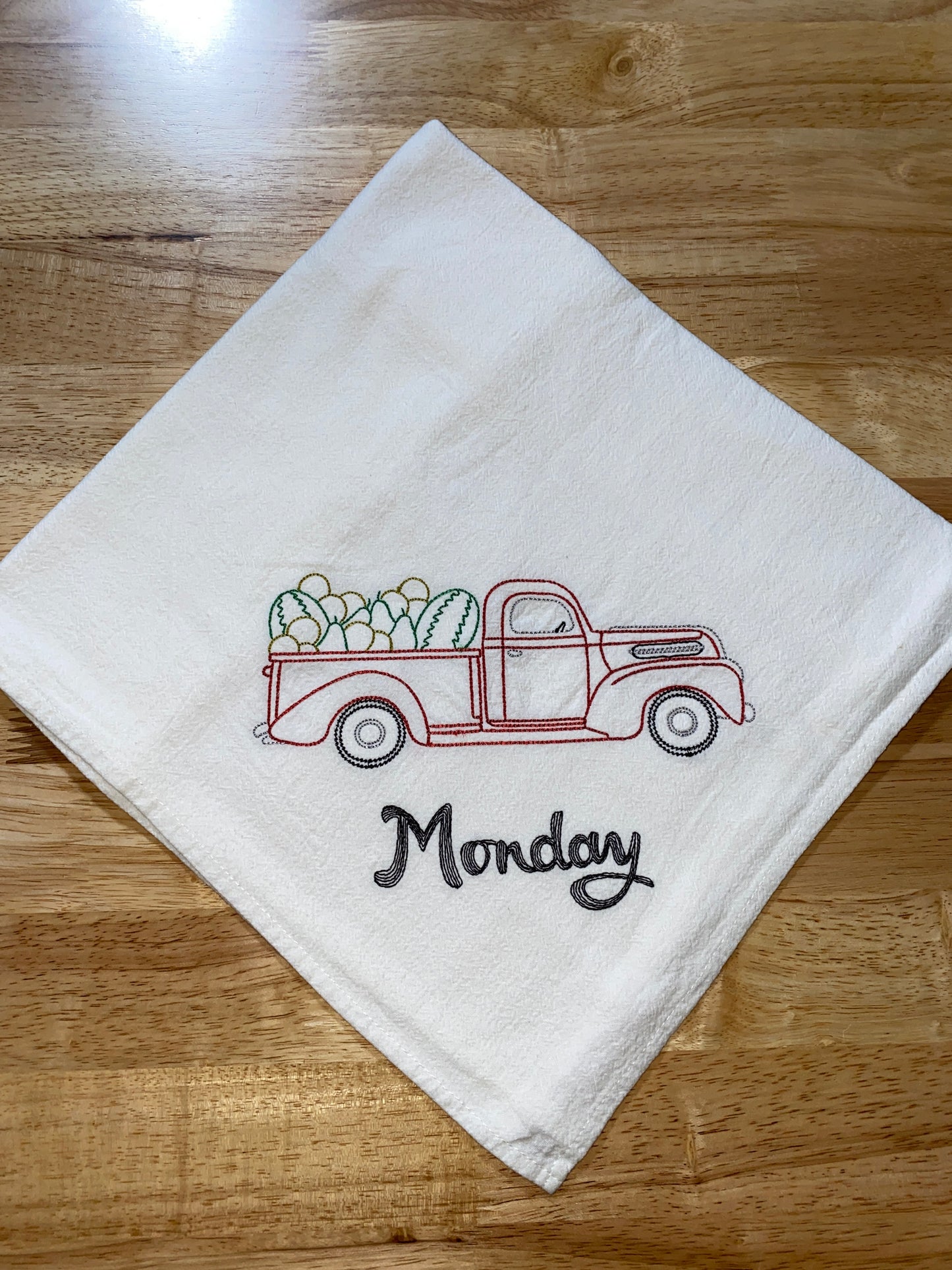 Country Trucks Flour Sack Dish Towels