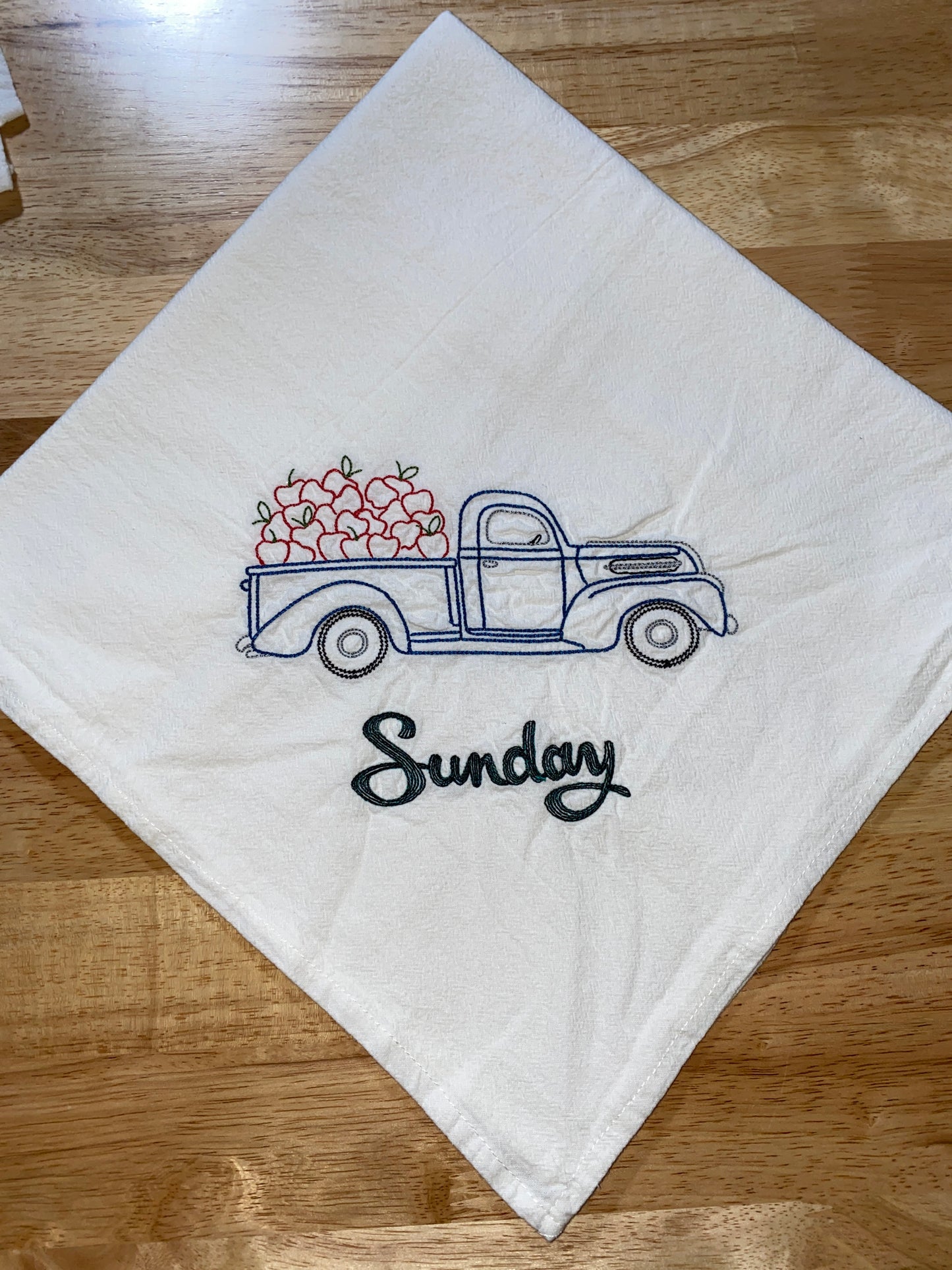 Country Trucks Flour Sack Dish Towels
