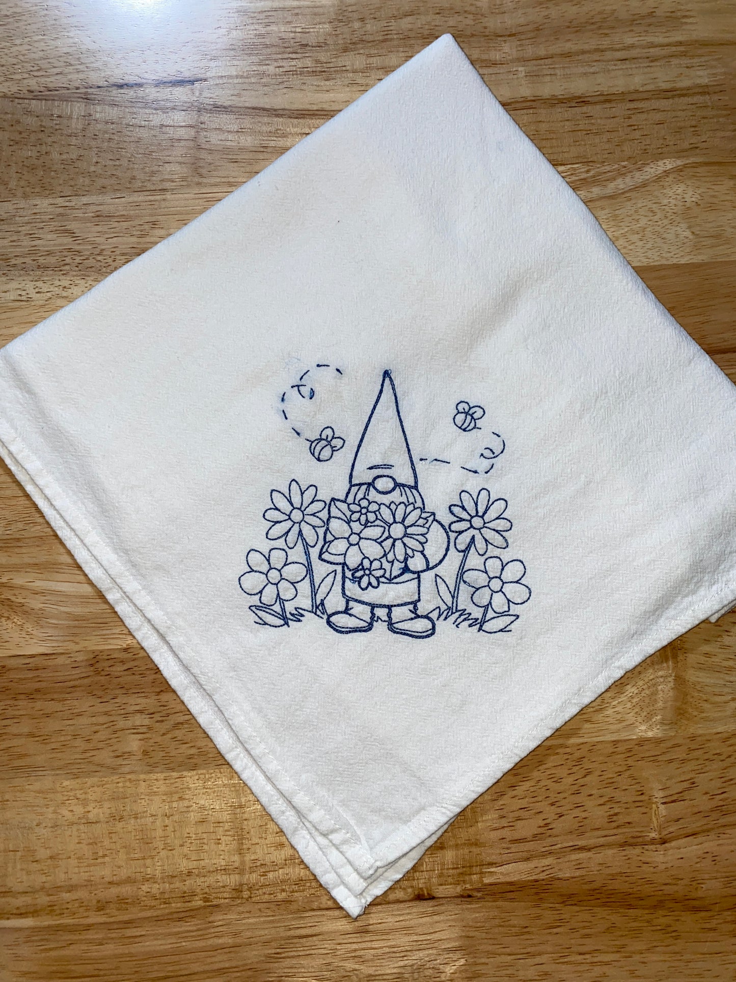 Gnome All Seasons Flour Sack Dish Towels