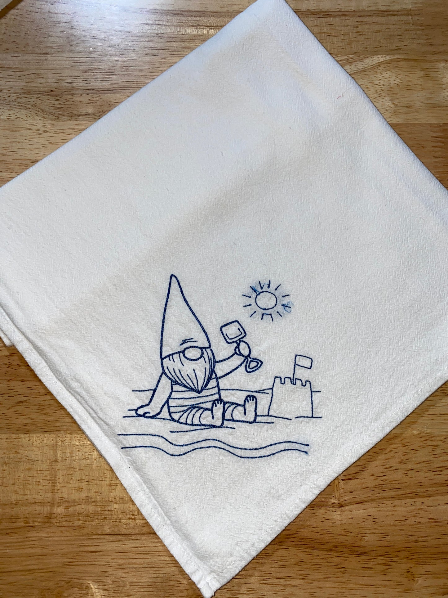 Gnome All Seasons Flour Sack Dish Towels