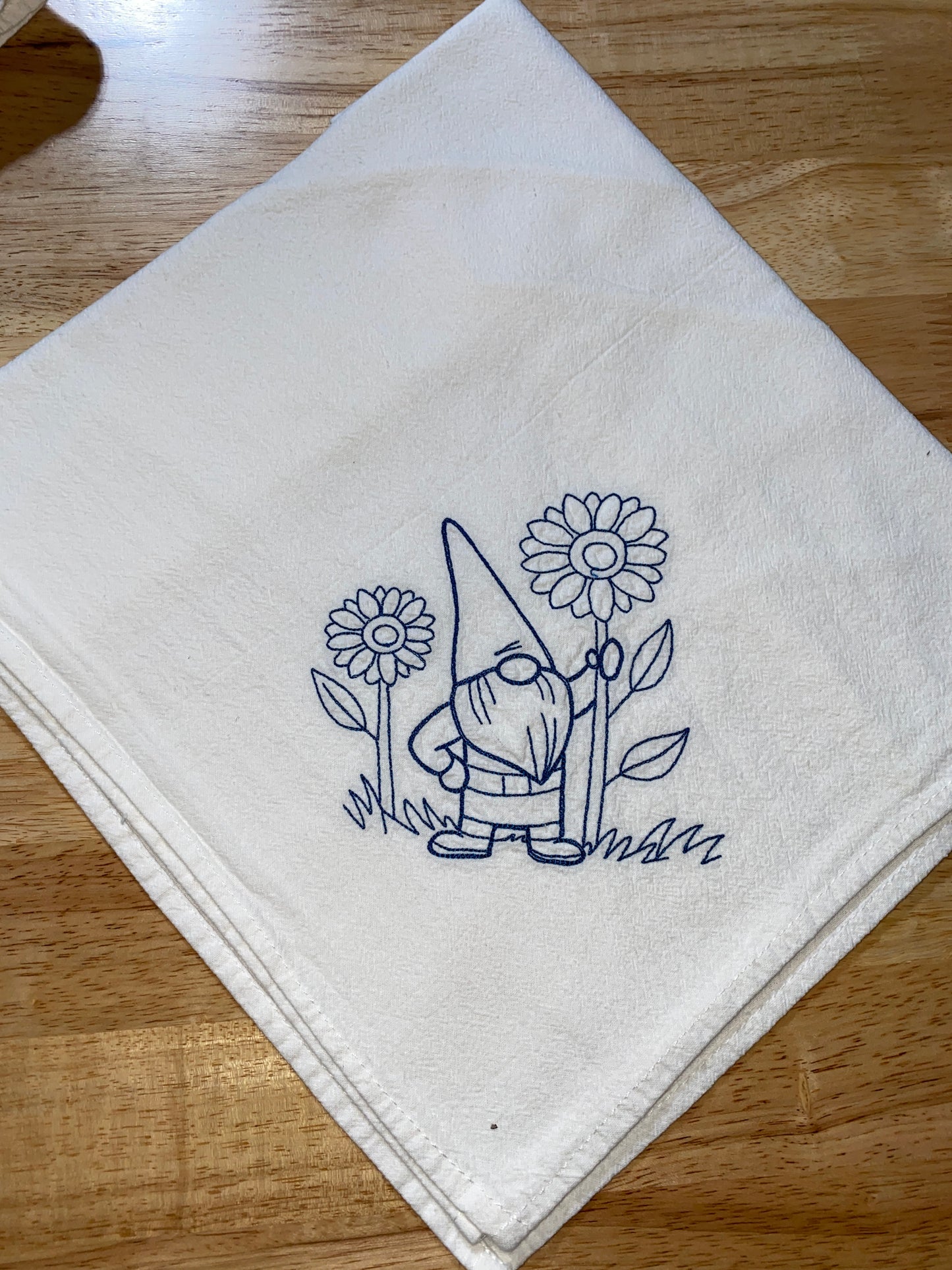 Gnome All Seasons Flour Sack Dish Towels