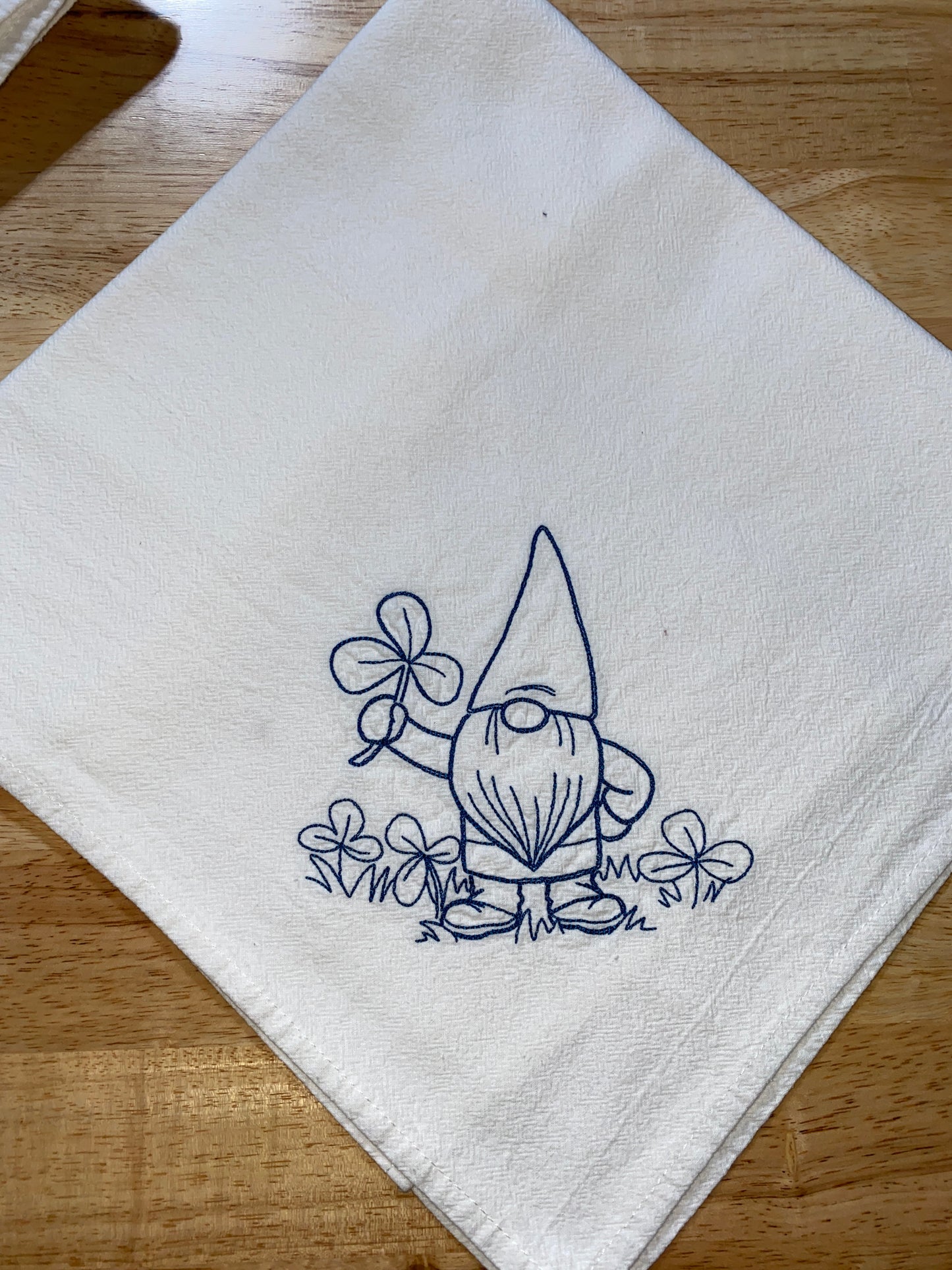 Gnome All Seasons Flour Sack Dish Towels