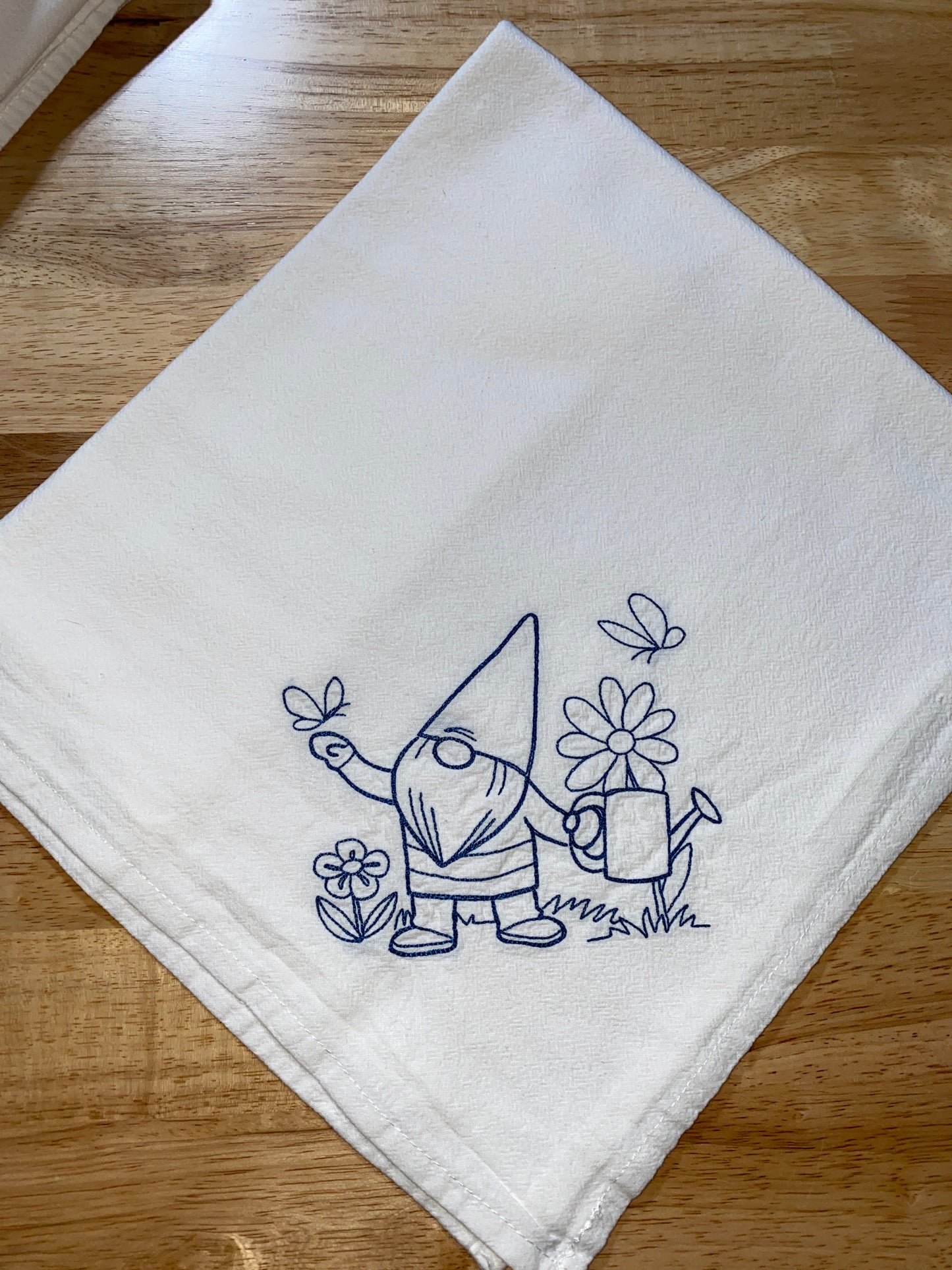 Gnome All Seasons Flour Sack Dish Towels