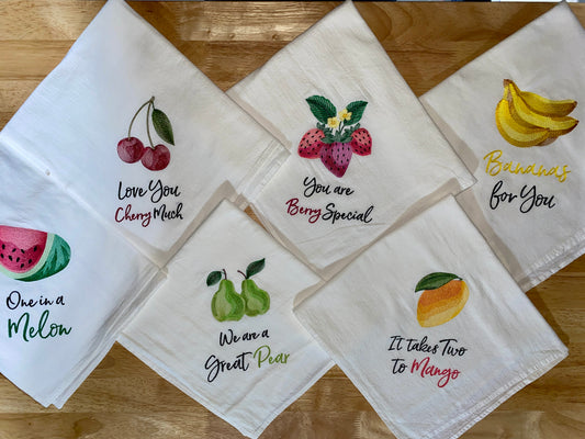 Sweetheart Funny Phrases Flour Sack Dish Towels